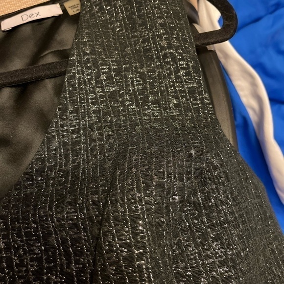 Dex Jacquard Black Metallic Dress - Picture 3 of 6